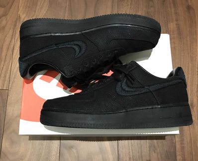 Stussy × Nike Air Force 1 Low "Triple Black"
