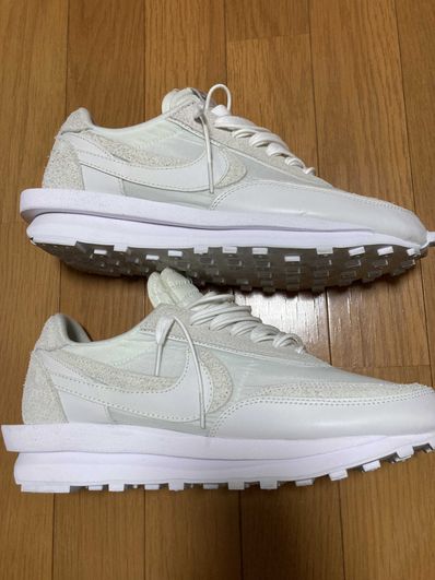 sacai × Nike LDV Waffle "Triple White"