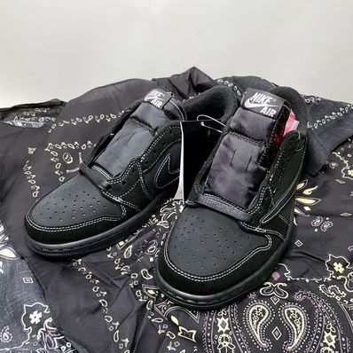 Travis Scott × Nike Air Jordan 1 Low OG SP "Black Phantom"