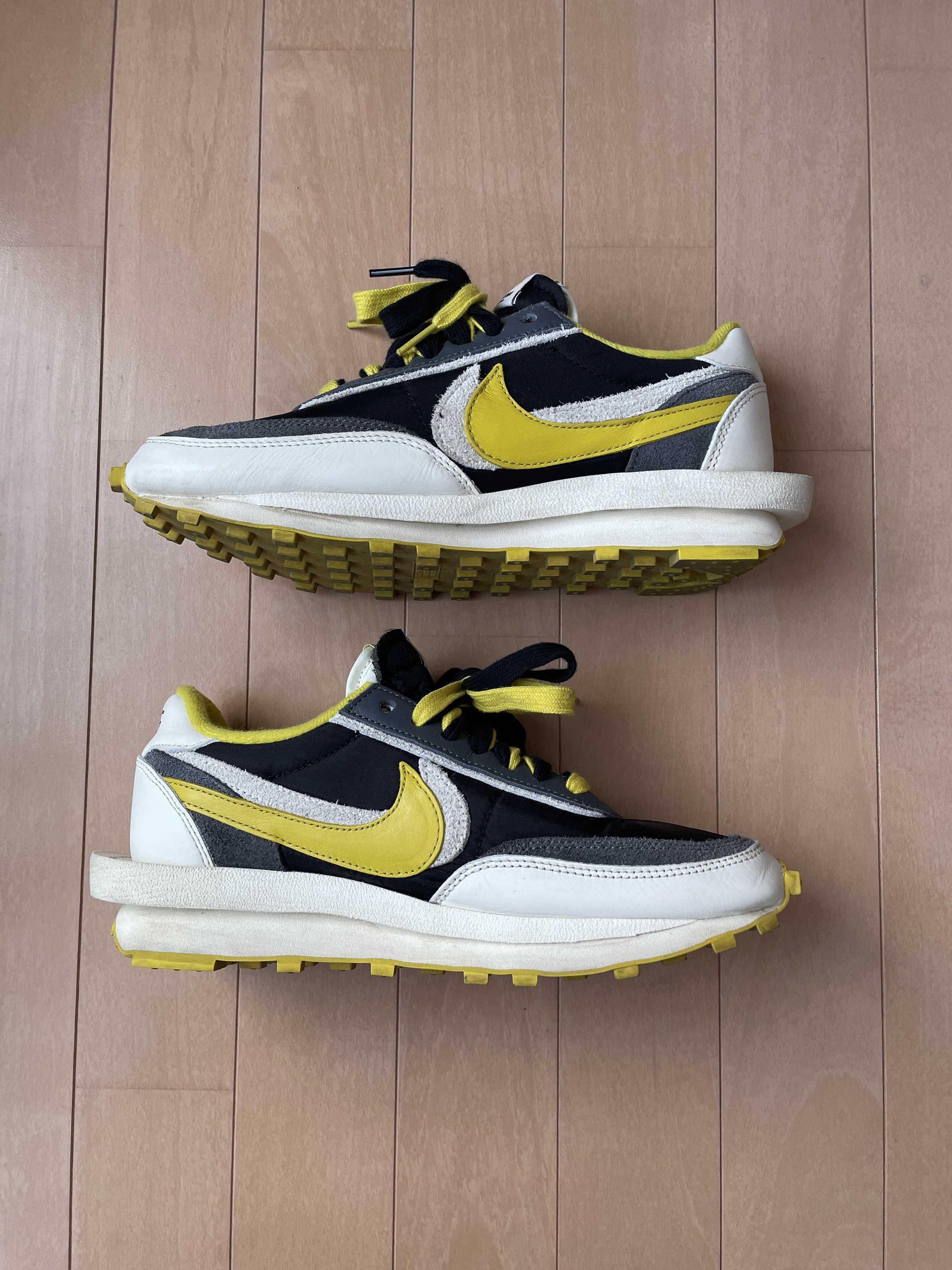 UNDERCOVER × sacai × Nike LD Waffle "Black/Sail-Dark Grey-Bright Citron"