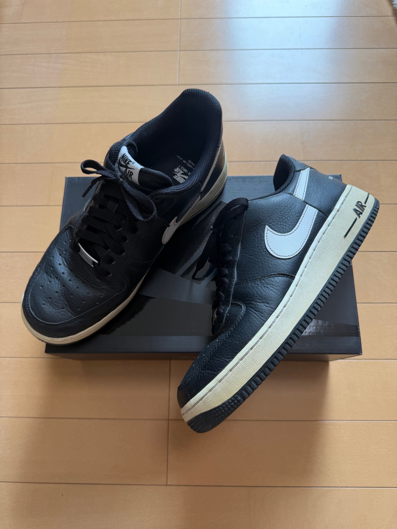 Supreme × COMME des GARCONS SHIRT × Nike Air Force 1 Low "Black/White" (2018)