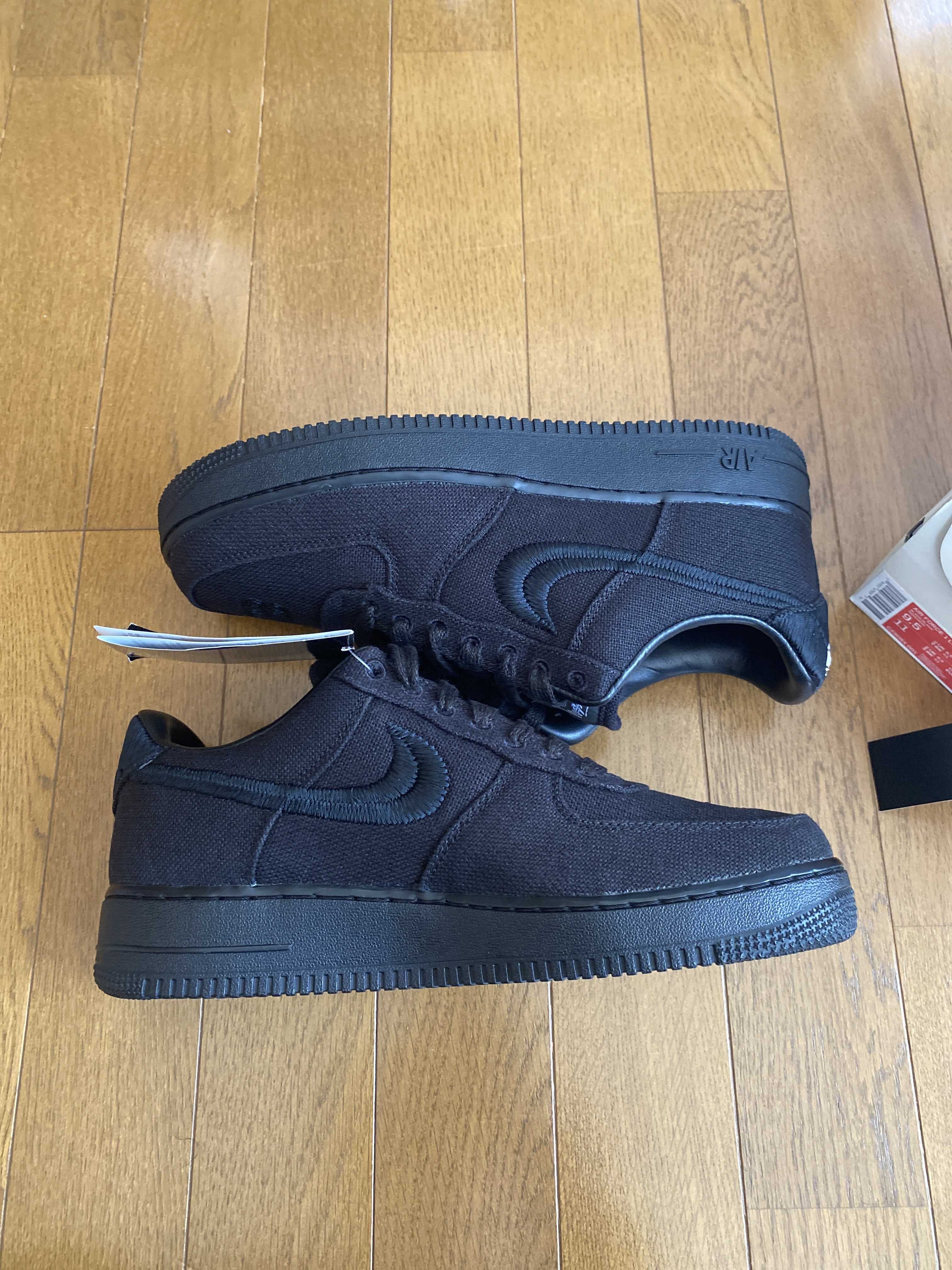 Stussy × Nike Air Force 1 Low "Triple Black"