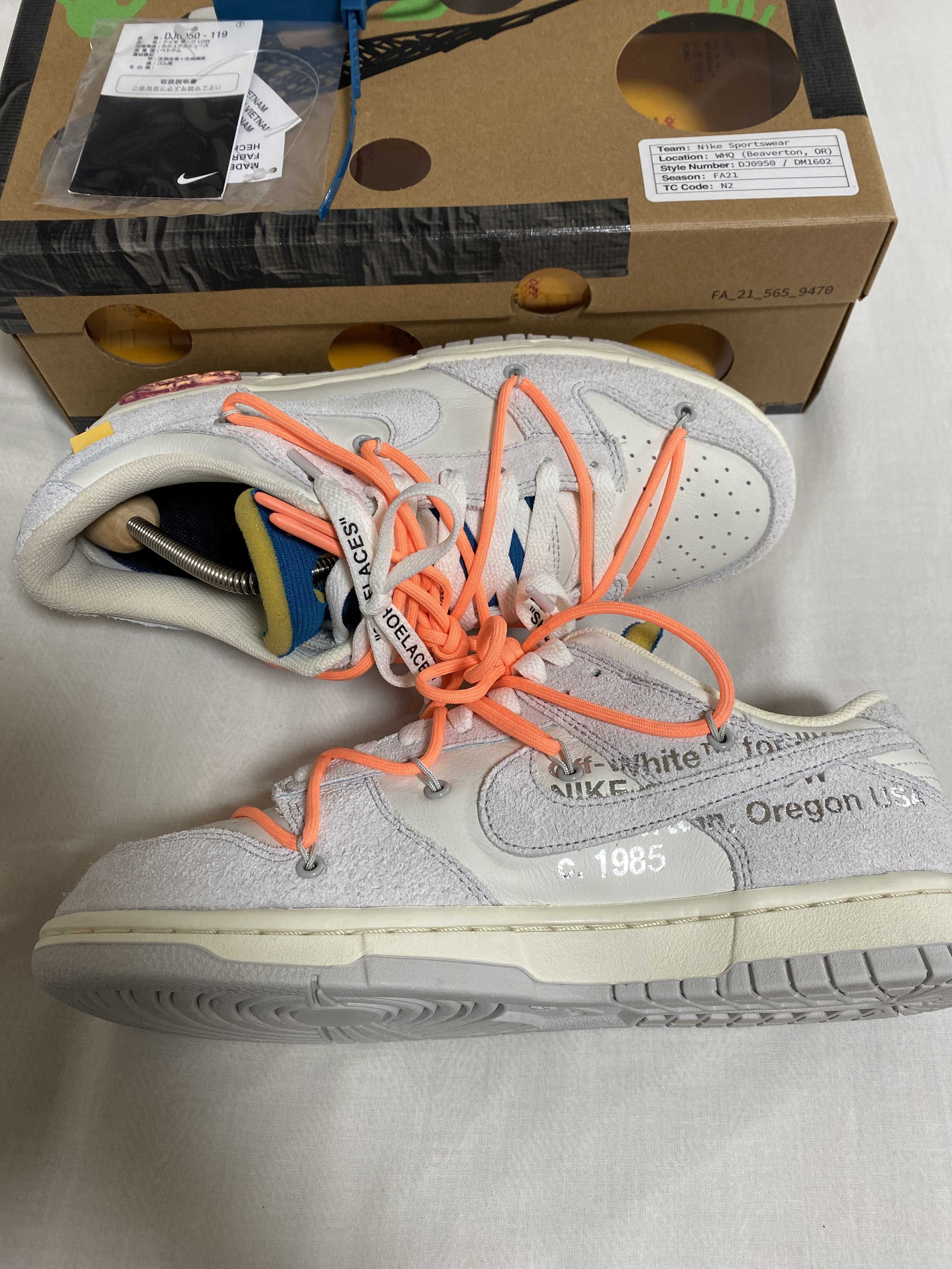 Off-White × Nike Dunk Low 1 of 50 "Lot.19" 