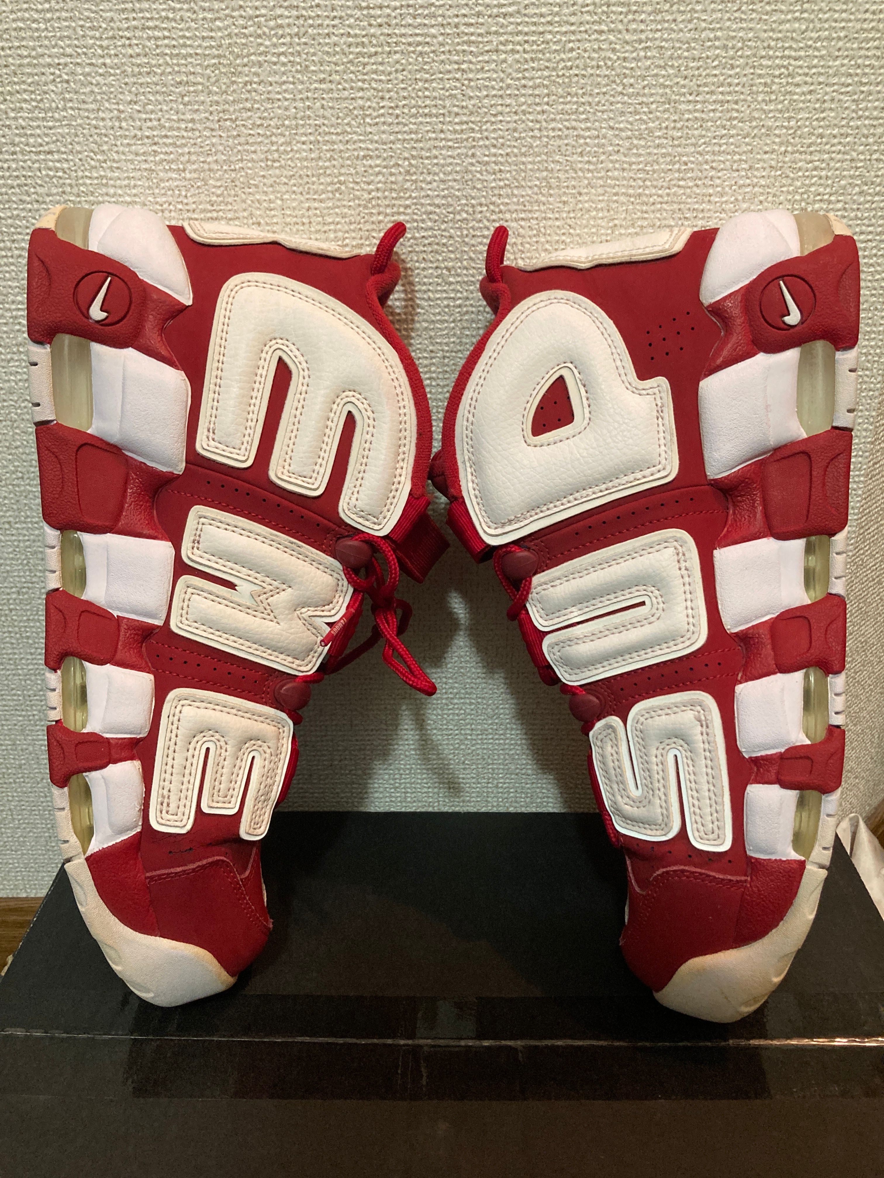 Supreme × Nike Air More Uptempo "White/Red"