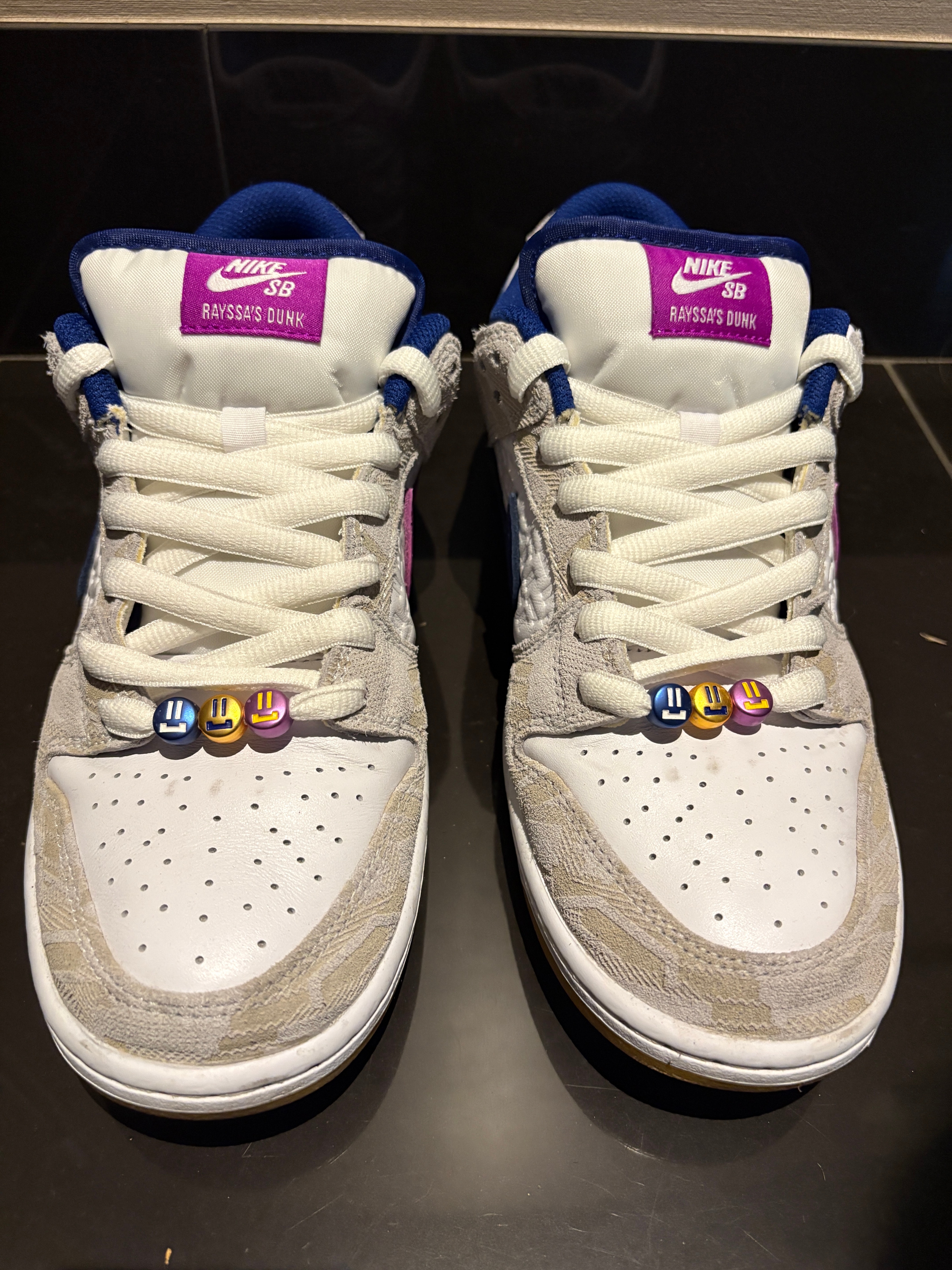 Rayssa Leal × Nike SB Dunk Low PRM "Pure Platinum and Vivid Purple"