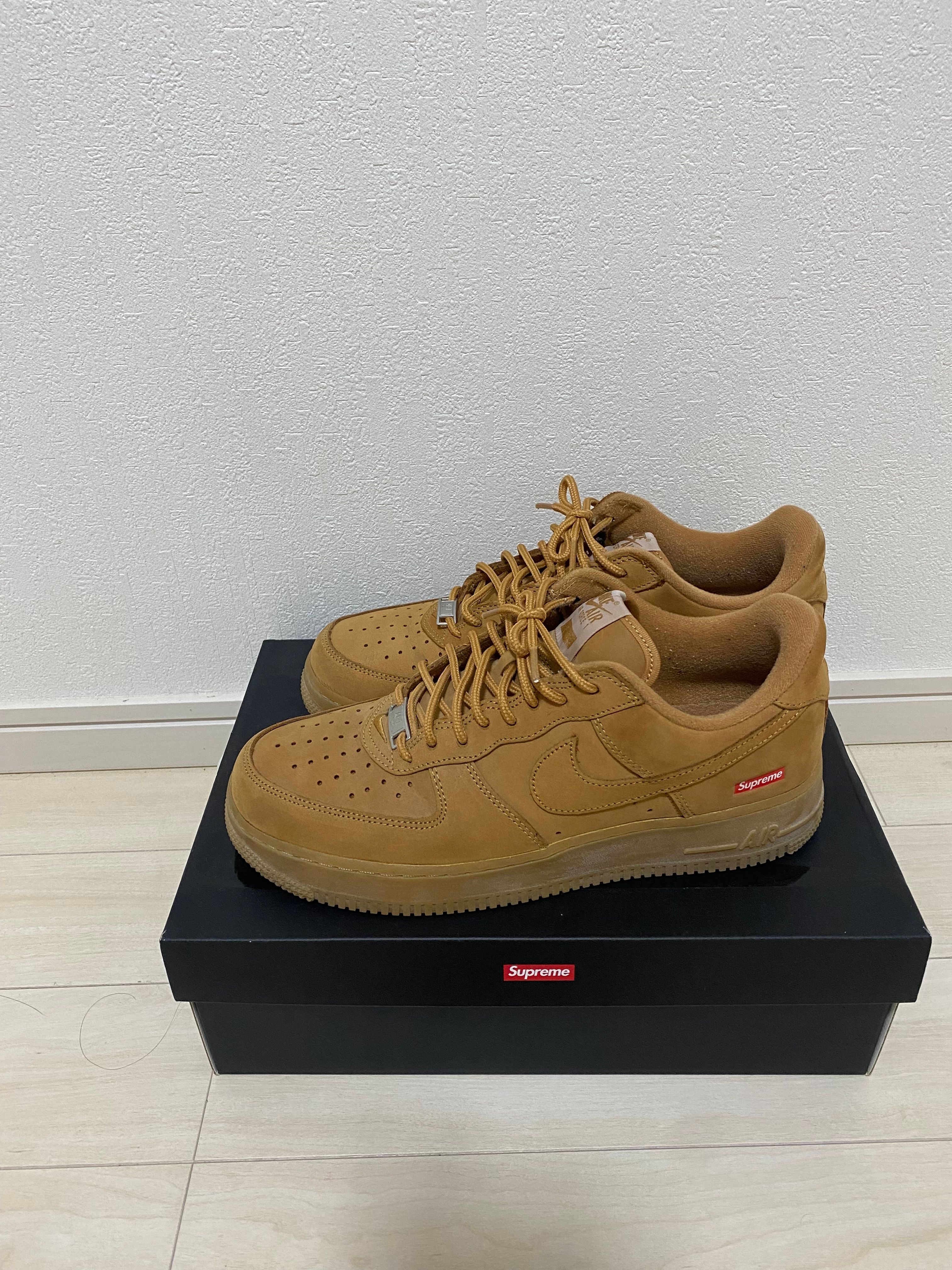 Supreme × Nike Air Force 1 Low "Flax/Wheat"