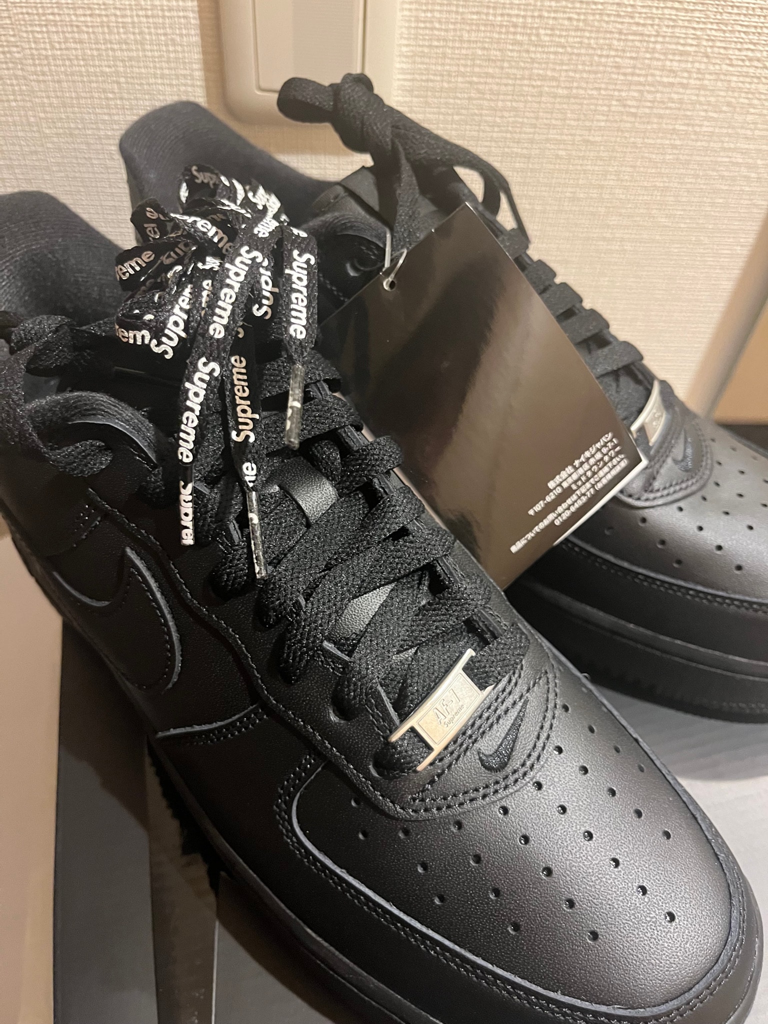 Supreme × Nike Air Force 1 Low "Black"