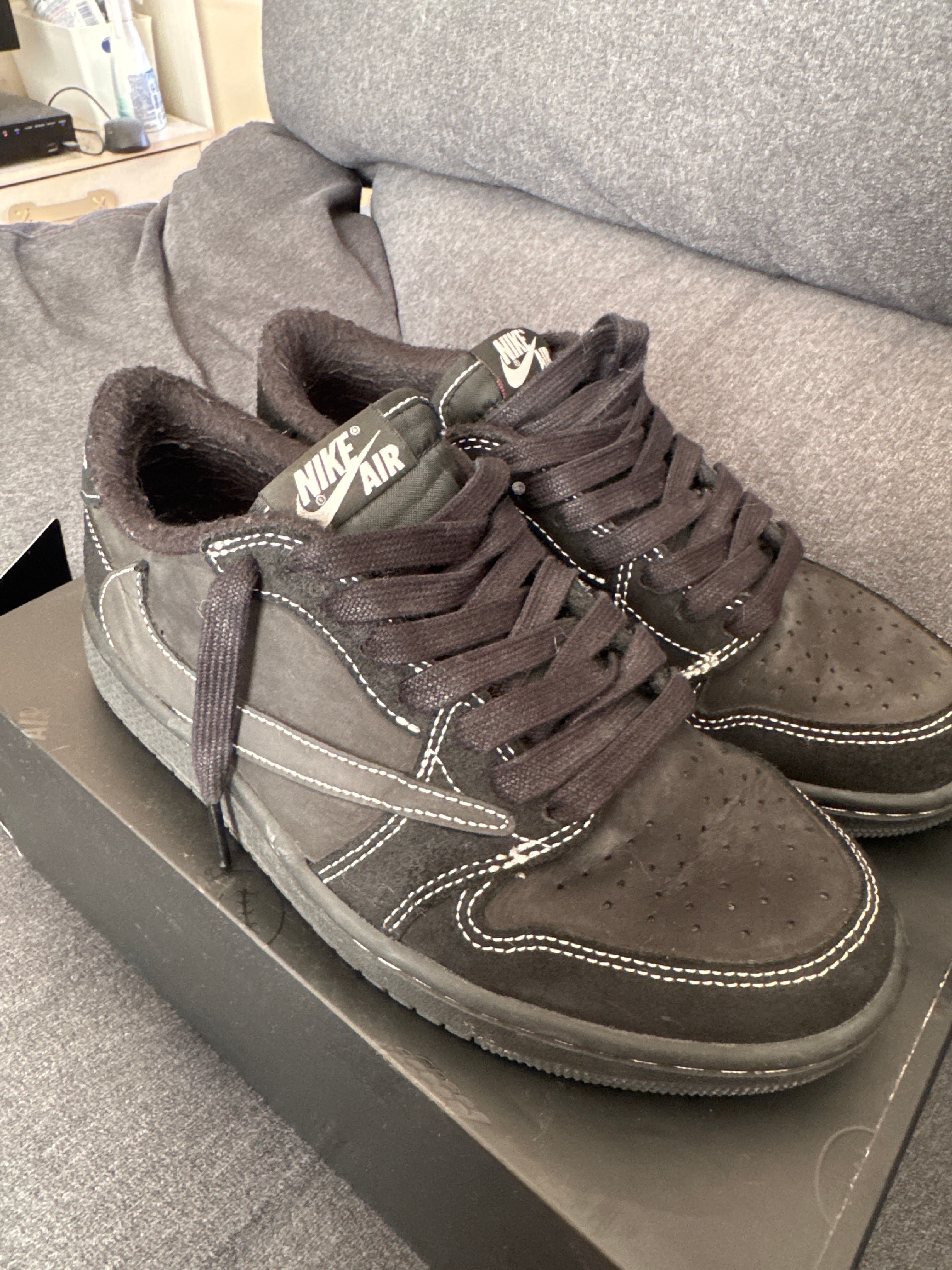 Travis Scott × Nike Air Jordan 1 Low OG SP "Black Phantom"