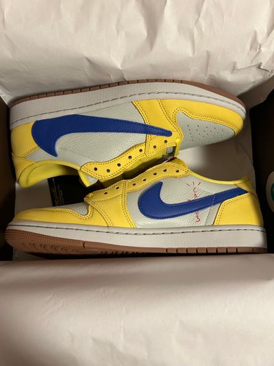 Travis Scott × Nike Women's Air Jordan 1 Retro Low OG "Canary"