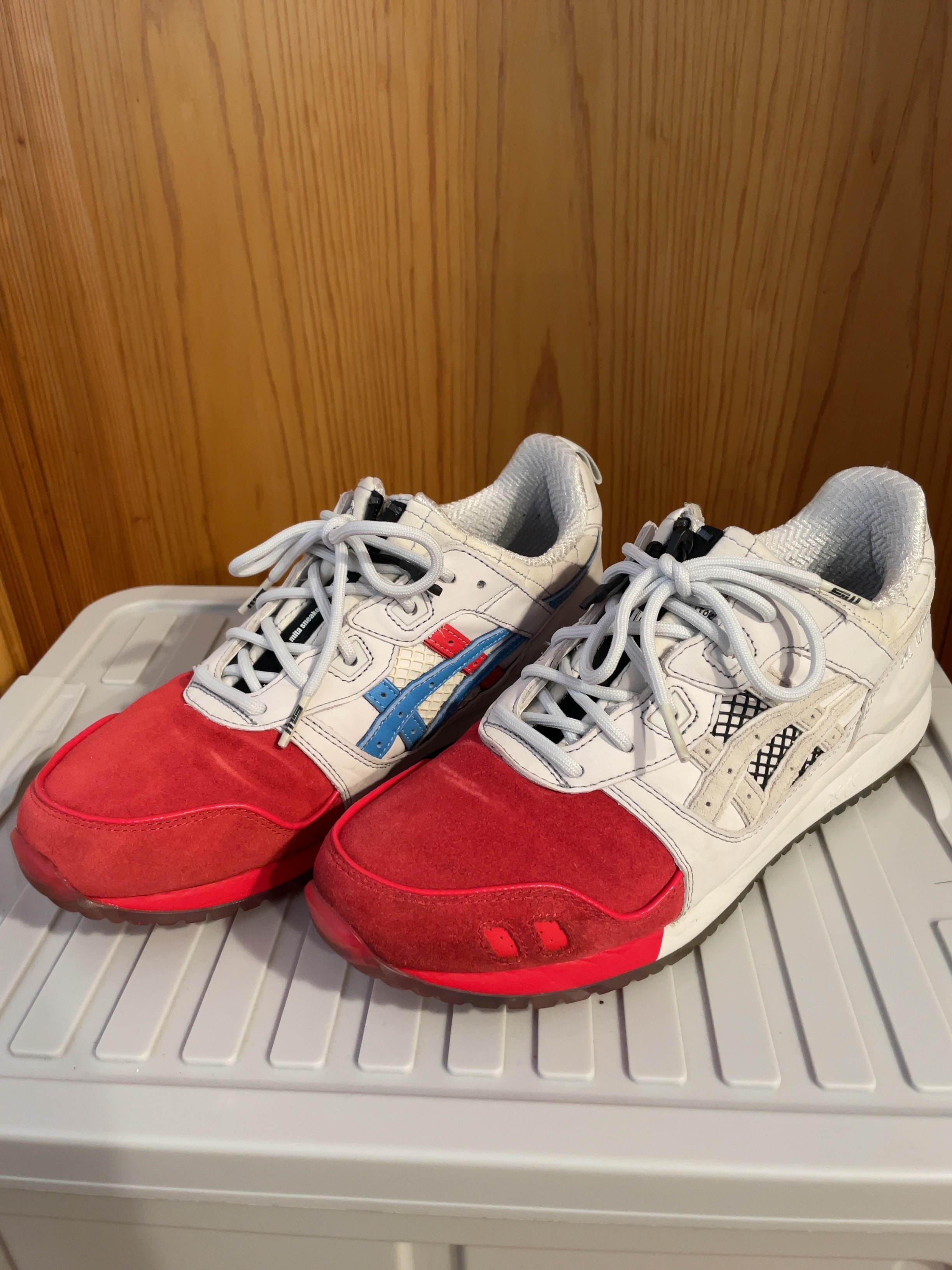 mita sneakers × Asics Gel-Lyte III 30th Anniversary "White/Red-Blue" 