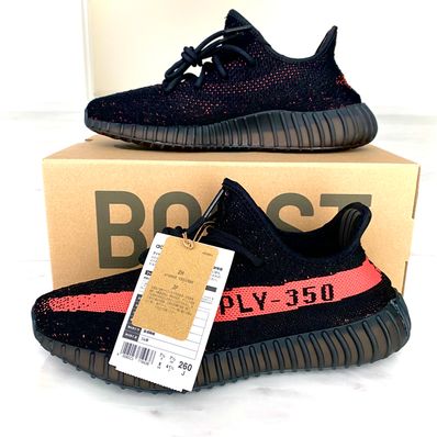 adidas YEEZY Boost 350 V2 "Core Black/Red"