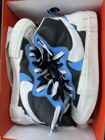 sacai × NIKE BLAZER MID "BLACK / BLUE"