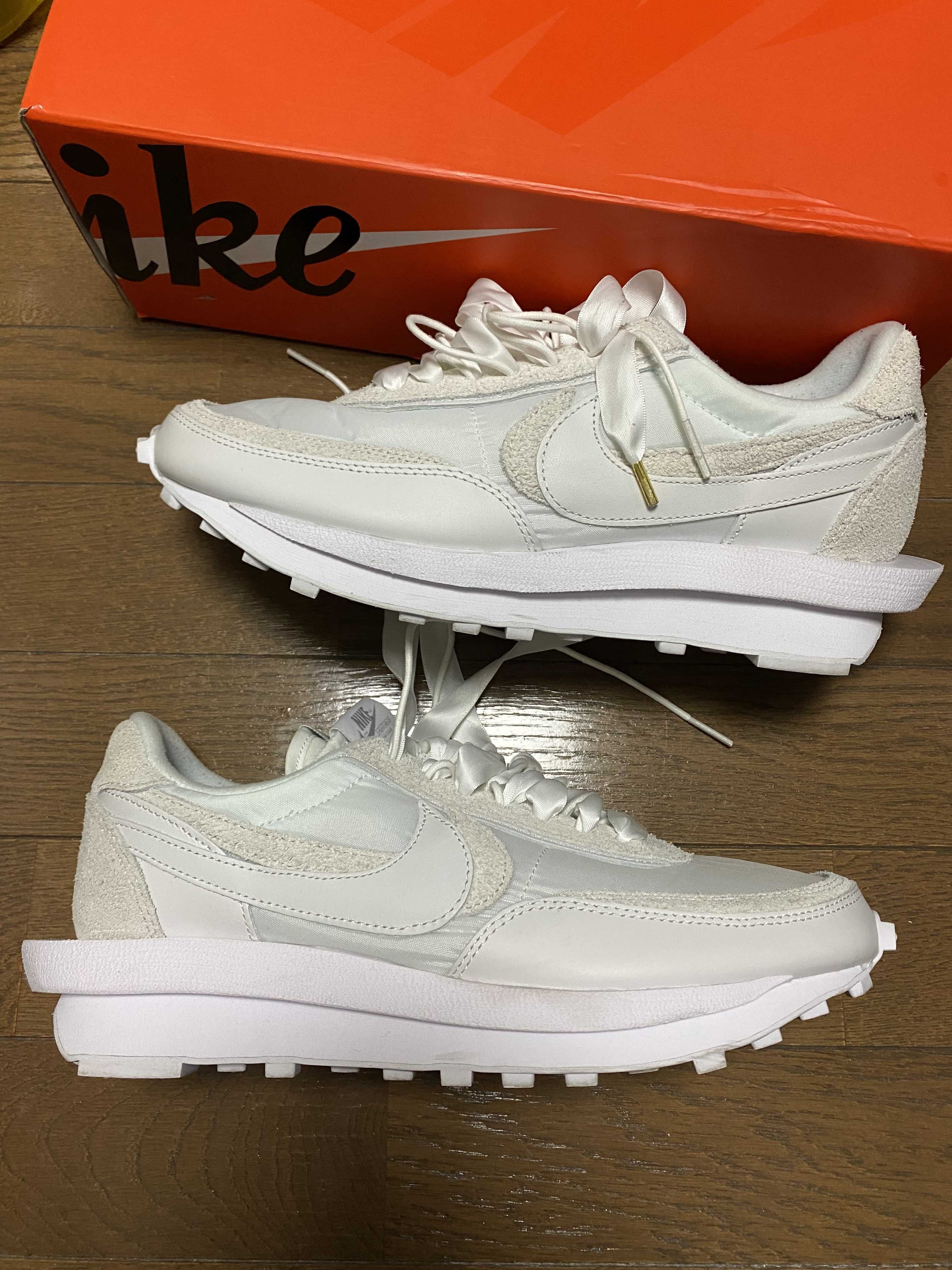 sacai × Nike LDV Waffle "Triple White"