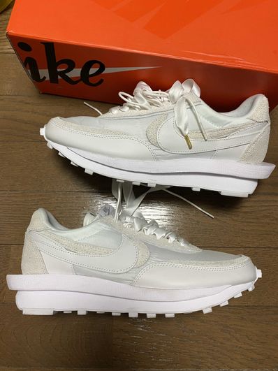 sacai × Nike LDV Waffle "Triple White"