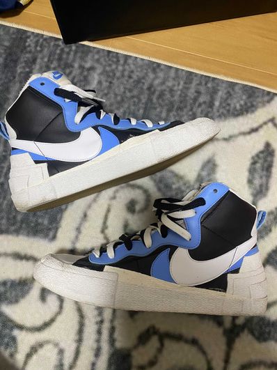 sacai × NIKE BLAZER MID "BLACK / BLUE"
