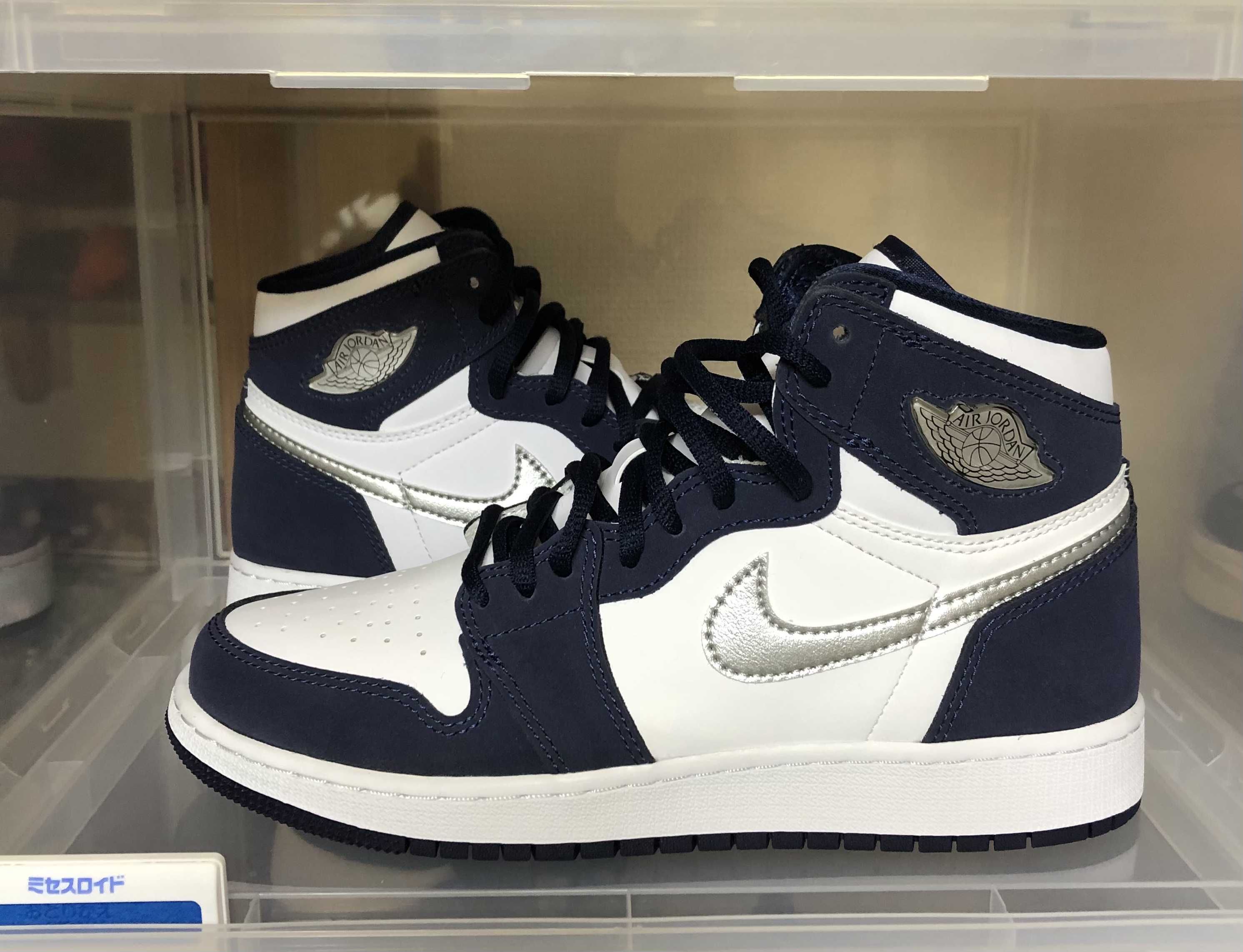 Nike GS Air Jordan 1 High OG CO.JP "Midnight Navy" (2020)(ブリーフケースなし)