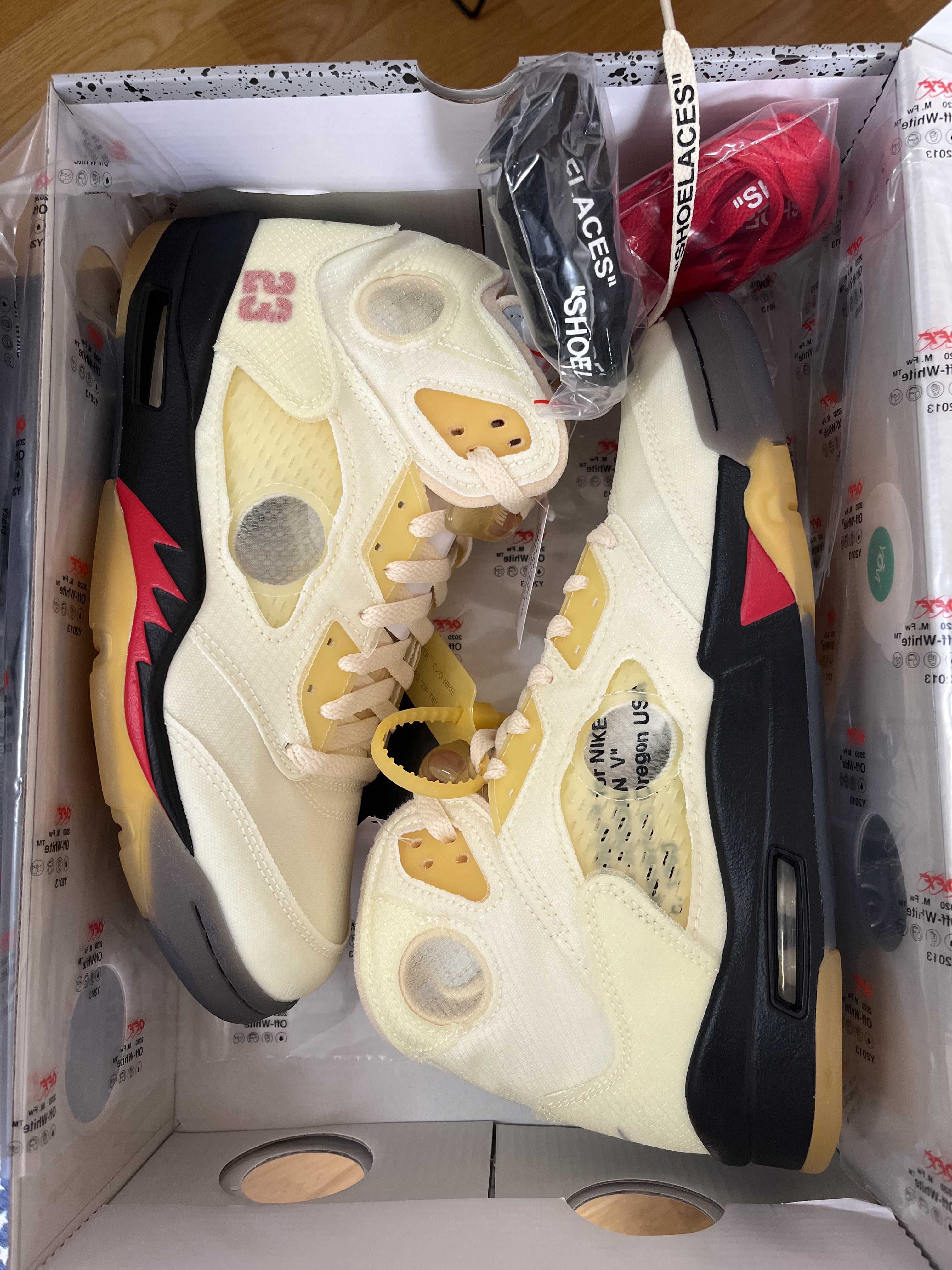 Off-White × Nike Air Jordan 5 "Sail"