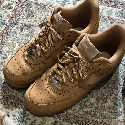 Supreme × Nike Air Force 1 Low "Flax/Wheat"