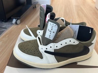 Travis Scott × Nike Air Jordan 1 Low OG SP "Reverse Olive"