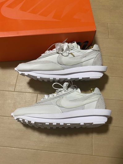 sacai × Nike LDV Waffle "Triple White"