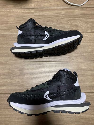 Jean-Paul Gaultier × sacai × Nike Vapor Waffle "Black/Black-White"