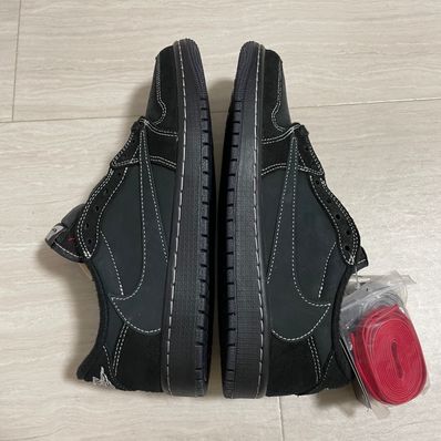 Travis Scott × Nike Air Jordan 1 Low OG SP "Black Phantom"