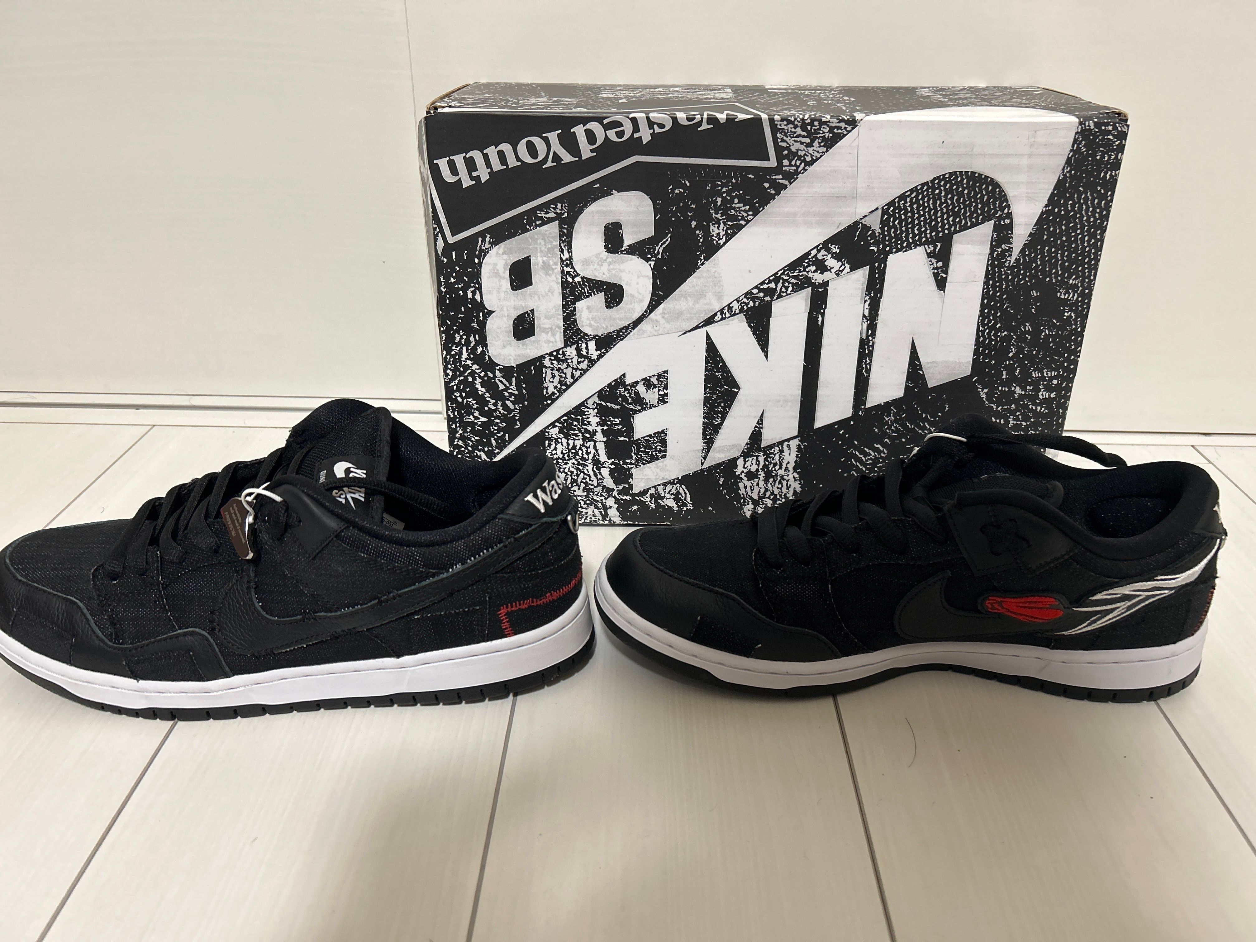 Wasted Youth × Nike SB Dunk Low "Black Denim"(Special Box) / VERDY