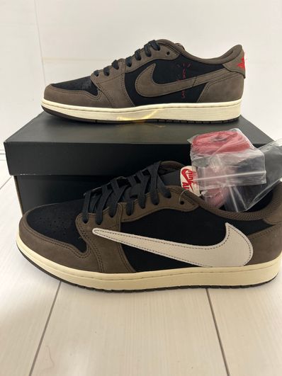 Travis Scott × Nike Air Jordan 1 Low OG SP-T "Black/Dark Mocha"