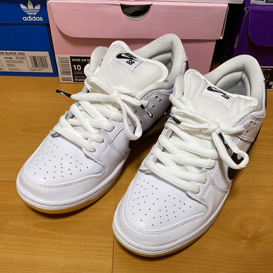 Nike SB Dunk Low Pro "White/Black-White-Gum Light Brown"