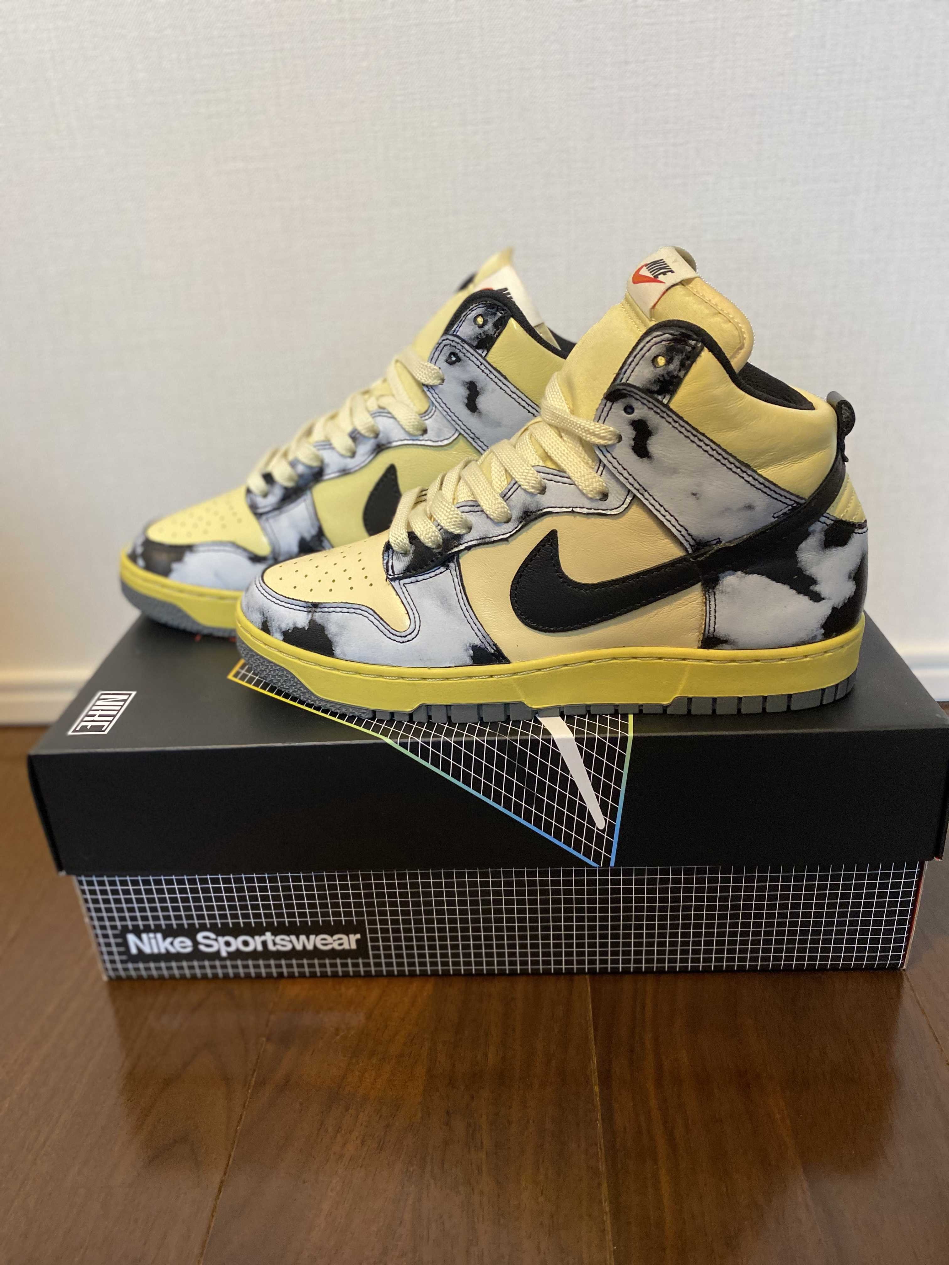 Nike Dunk High "Black Acid Wash"