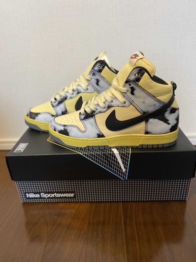 Nike Dunk High "Black Acid Wash"