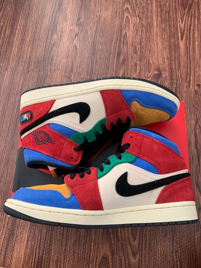 BLUE THE GREAT NIKE AIR JORDAN 1 MID FEARLESS MULTI