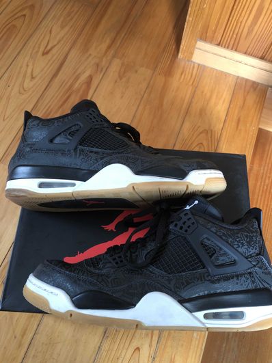 Nike Air Jordan 4 Retro "Laser Black/Gum"