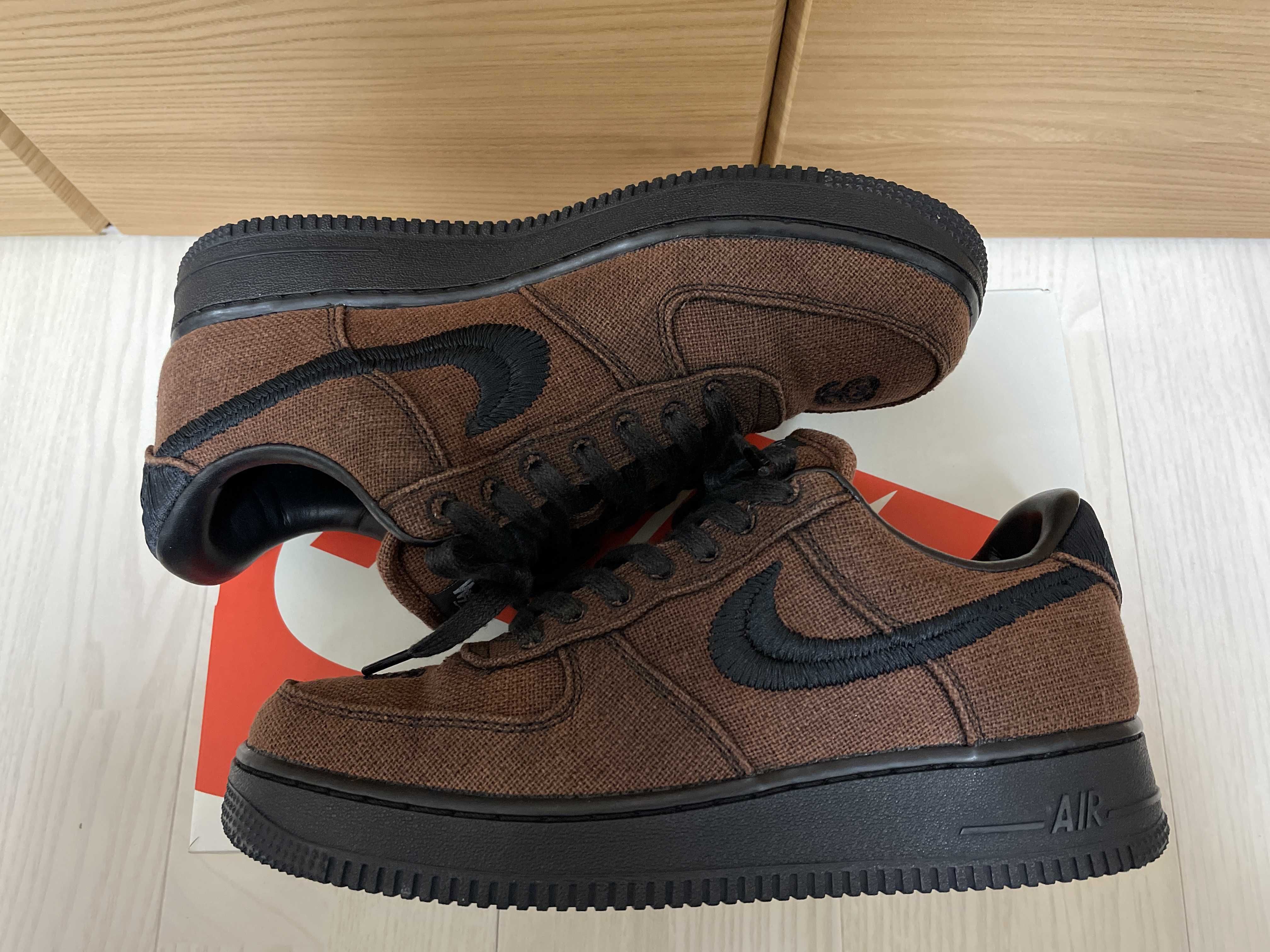 Stussy × Nike Air Force 1 Low "Triple Black"