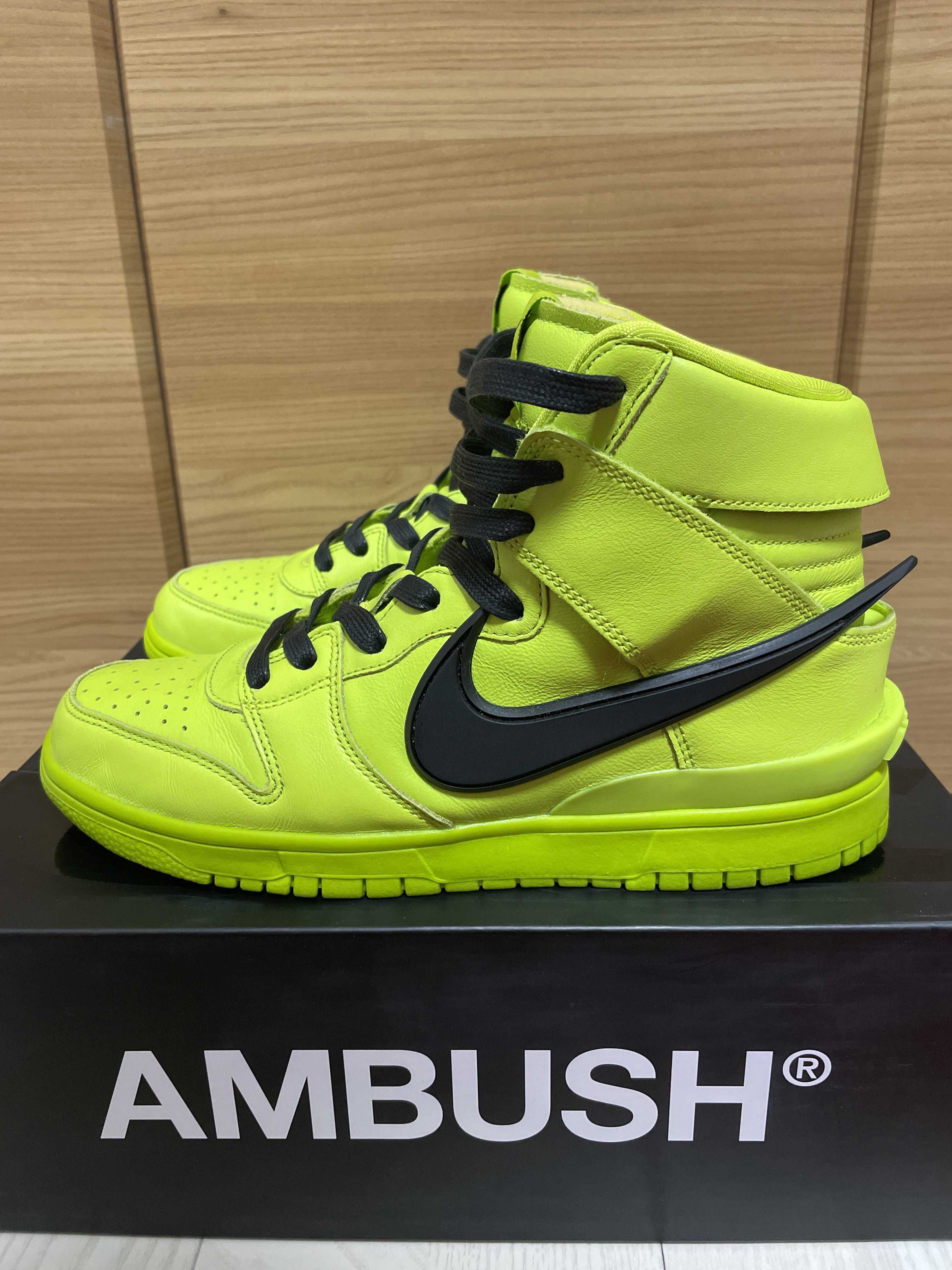 AMBUSH × NIKE DUNK HIGH "FLASH LIME"