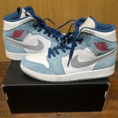 Nike Air Jordan 1 Mid SE "White/Hyper Royal/Red"