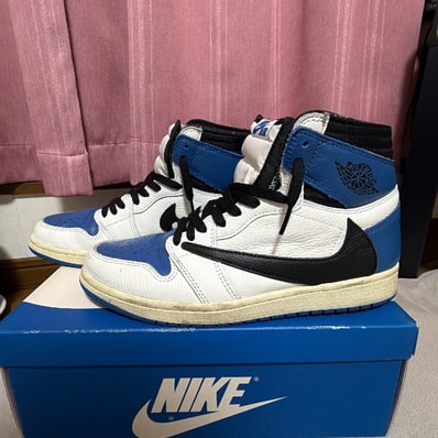 Travis Scott × fragment design × Nike Air Jordan 1 Retro High OG SP "Military Blue"