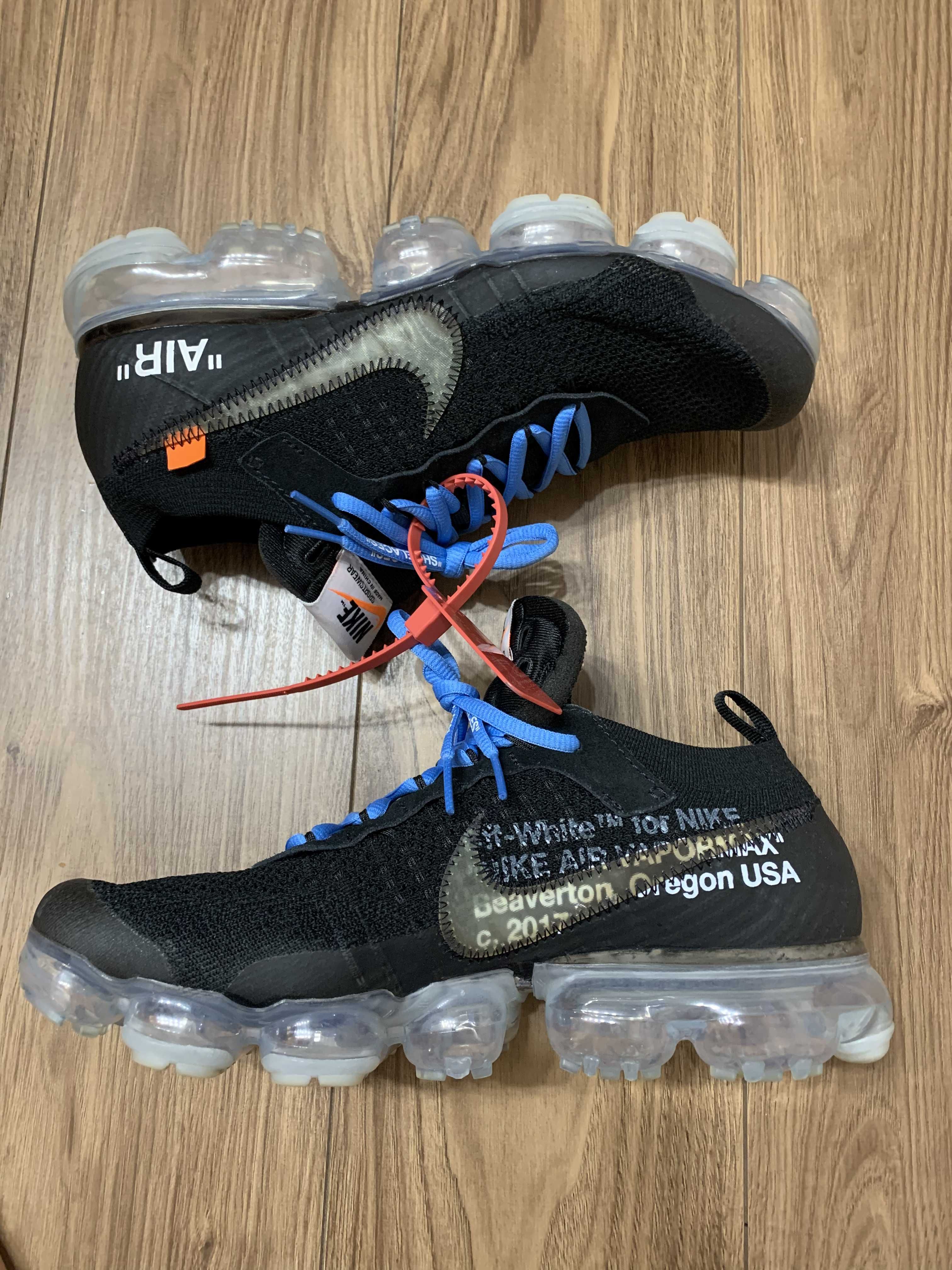 Off-White × Nike Air Vapormax "Black/Total Orange/Clear"