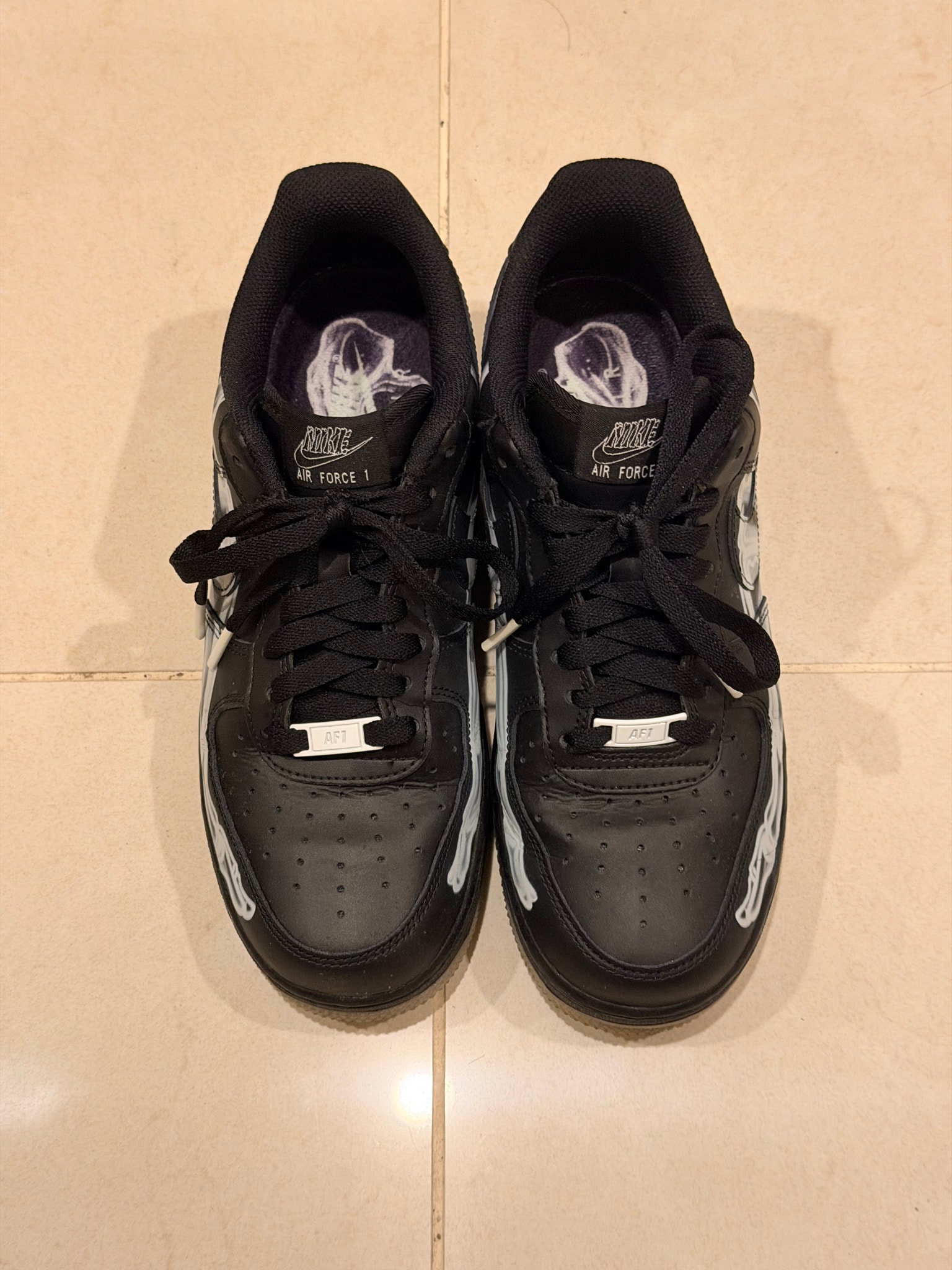 Nike Air Force 1 Low "Black Skeleton"