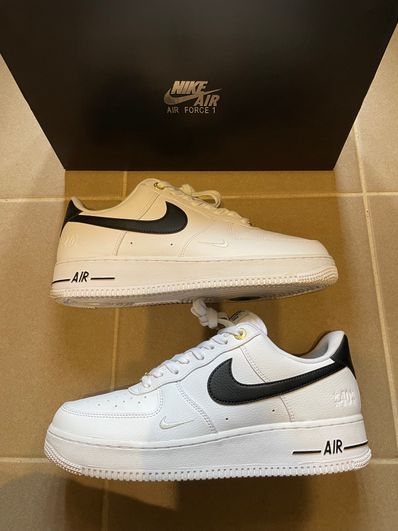 Nike Air Force 1 Low '07 LV8 40th Anniversary "Black/White-Metallic Gold"