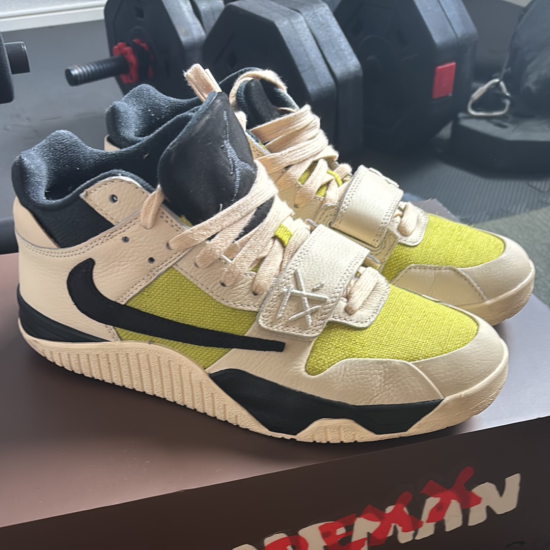 Travis Scott × Nike Jordan Jumpman Jack TR CJ1 T-Rexx "Bright Cactus"