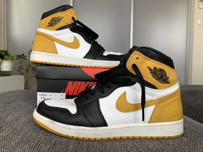 Nike Air Jordan 1 Retro High OG "Black Toe/Yellow Ochre"