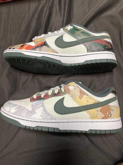 Nike Dunk Low "Sail Multi Camo"
