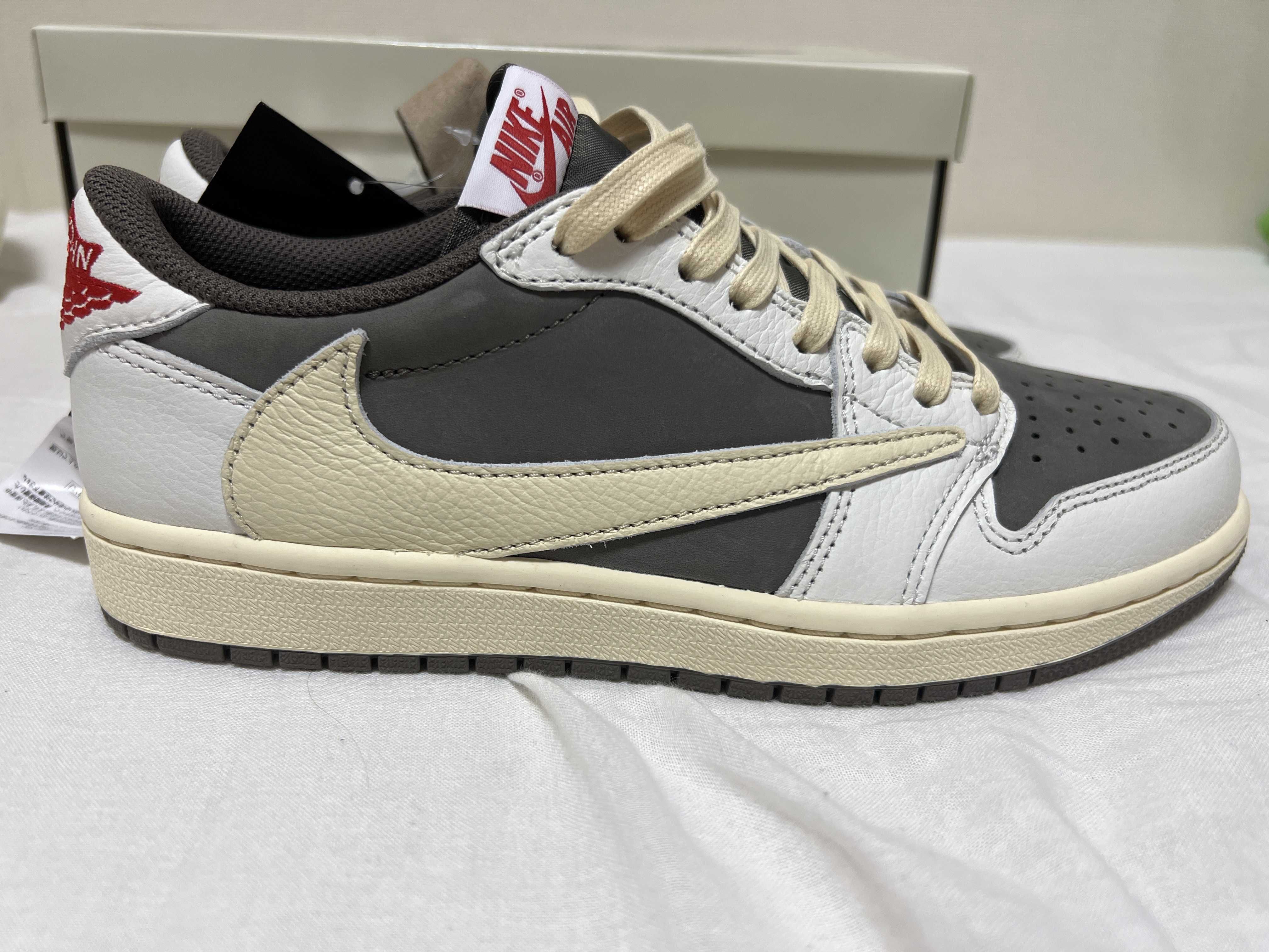 Travis Scott × Nike Air Jordan 1 Low OG SP "Reverse Mocha/Sail and Ridgerock"