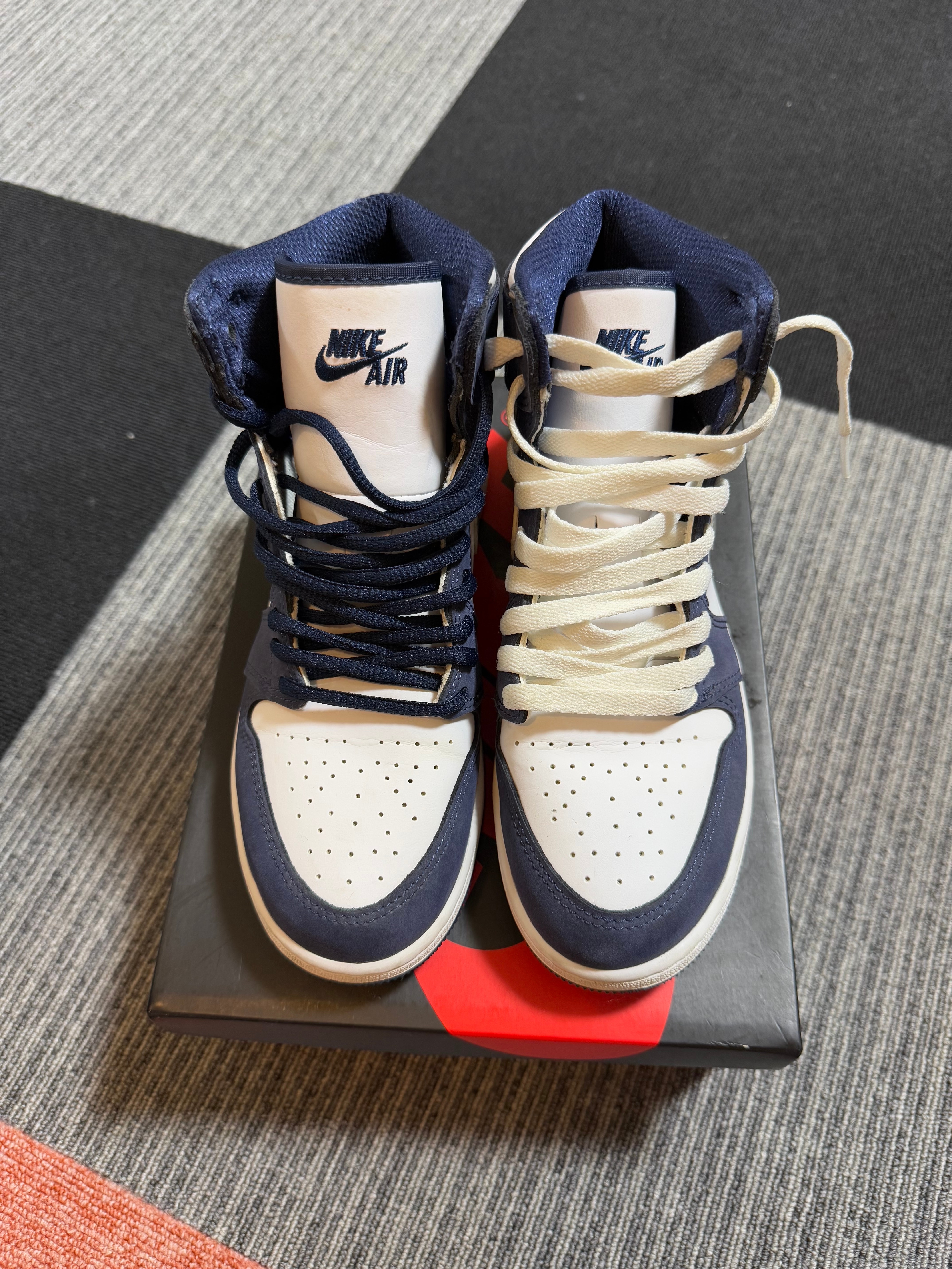 Nike GS Air Jordan 1 High OG CO.JP "Midnight Navy" (2020)(ブリーフケースなし)