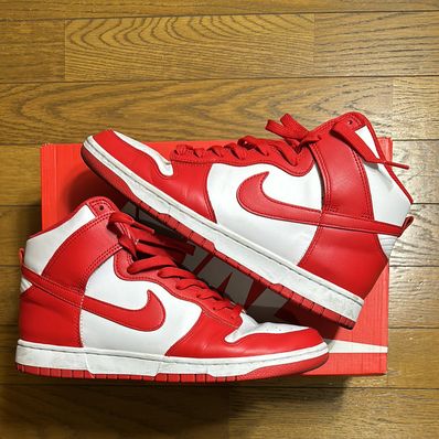 Nike Dunk High "Championship White and Red"