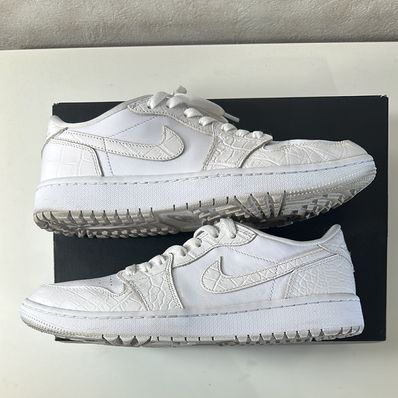 Nike Air Jordan 1 Low Golf "White Crocodile Skin"