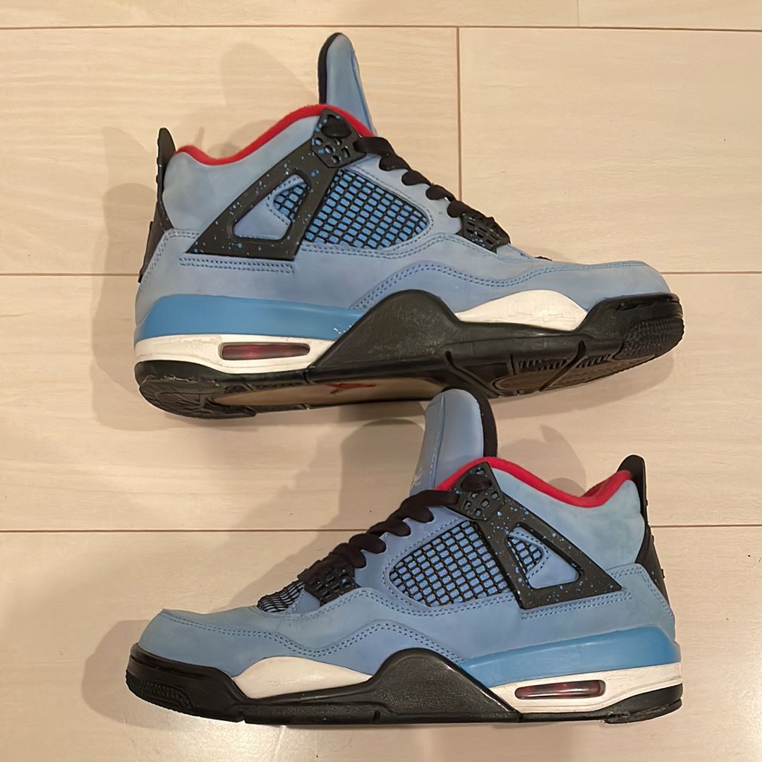 Travis Scott × Nike Air Jordan 4 Retro Cactus Jack "University Blue"