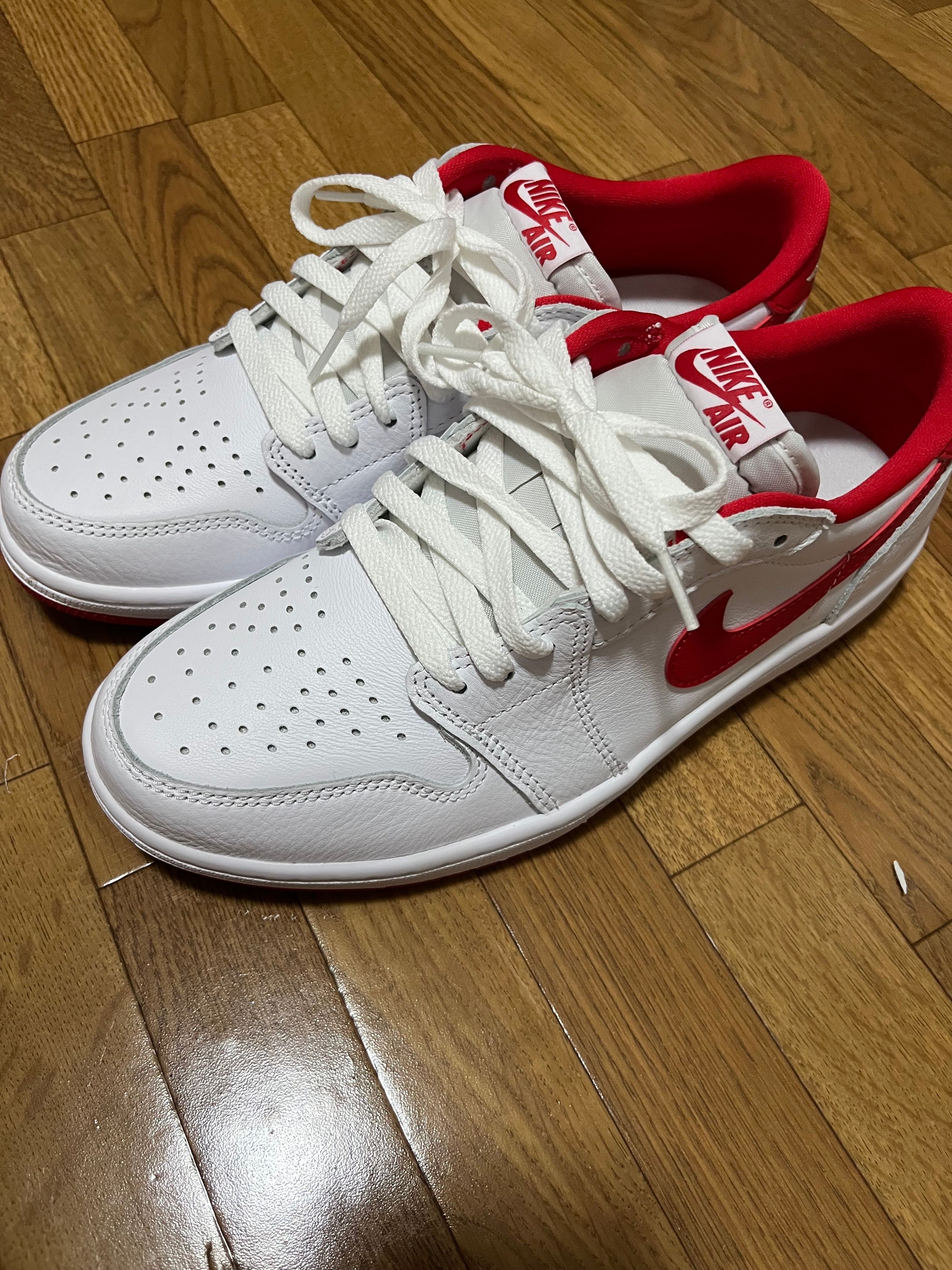 Nike Air Jordan 1 Retro Low OG "White and University Red"
