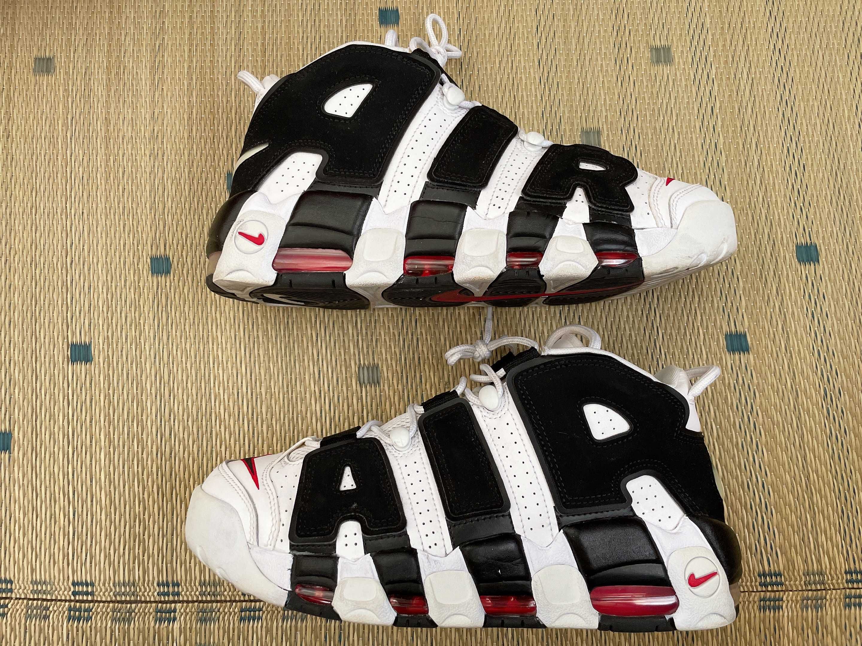 NIKE AIR MORE UPTEMPO "WHITE/BLACK/UNIVERSITY RED"(2020)